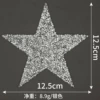 12.5 cm silver white