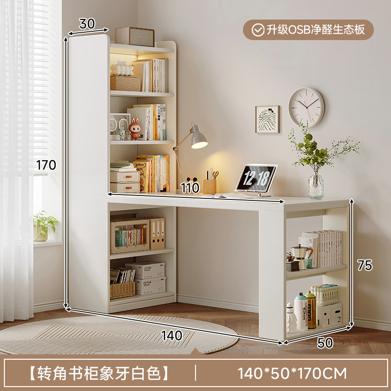 Escritorio de esquina estante escritorio en una mesa estudiantil escritura en el hogar escritorio de estudio dormitorio escritorio de computadora de madera sólida