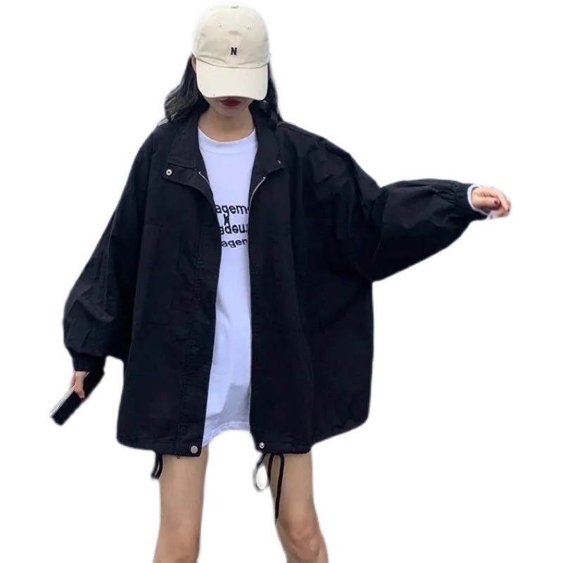 夏の新型hiphop学生日焼け止め服女性紫外線防止ins超火爆発街復古アメリカコートbf