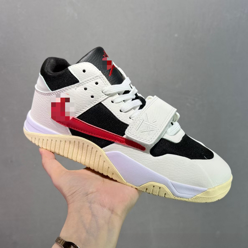 Cross-Border High Version Aj Jumpman Ts Barb Joint Mid-Top Basketball Culture Men's and Women's Casual Sports Shoes