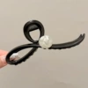 2#[Faste Black] Pearl large grabbing