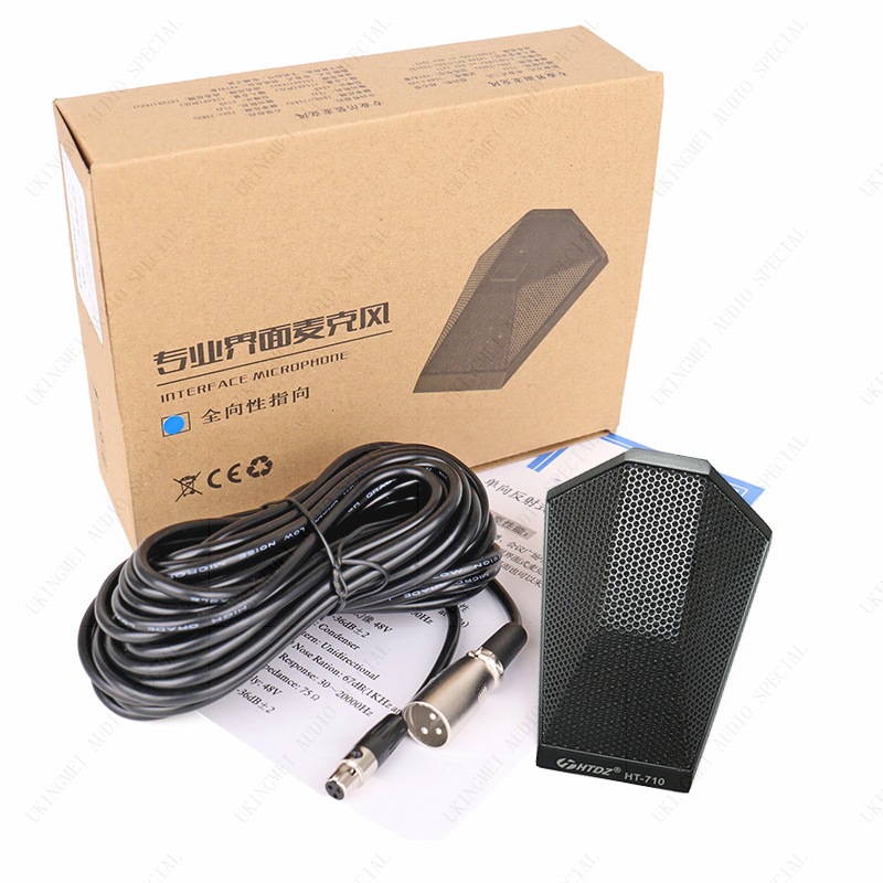 海天HT-710界面话筒专业视频会议教学拾音麦克风台面式桌面拾音器