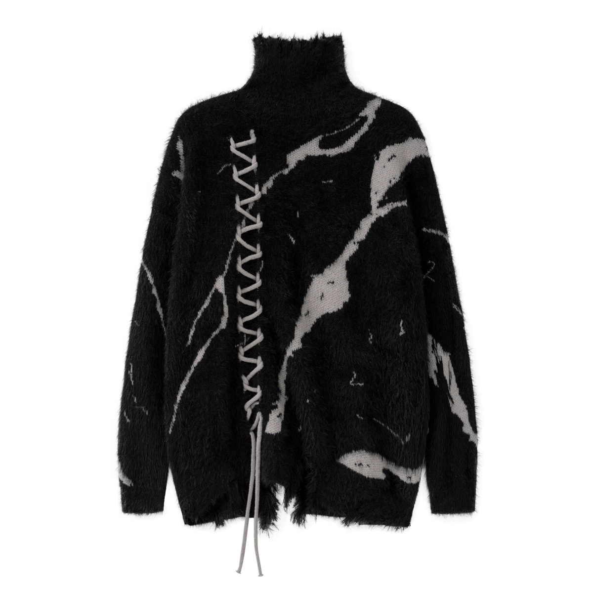 Тайд Карта Лог | осень и зима новый Diablo Break Border Design Ace of Flower Piece Piercing Speaker Sweaters