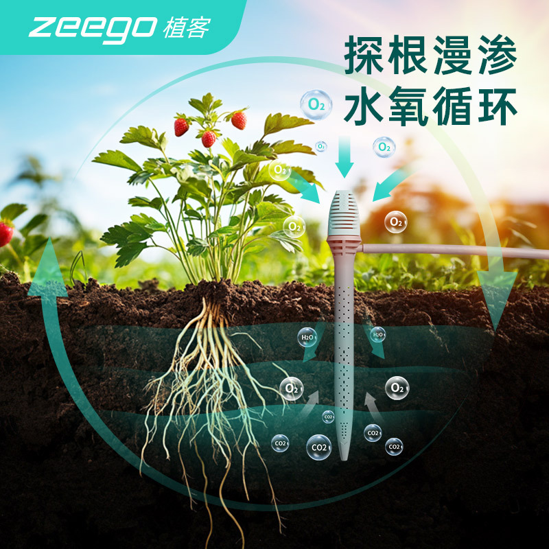 Zeego 7620 Ventilation Root Irrigation Water Seepage Device Automatic Watering Sprinkler Potted Plant Watering Timed Irrigation System