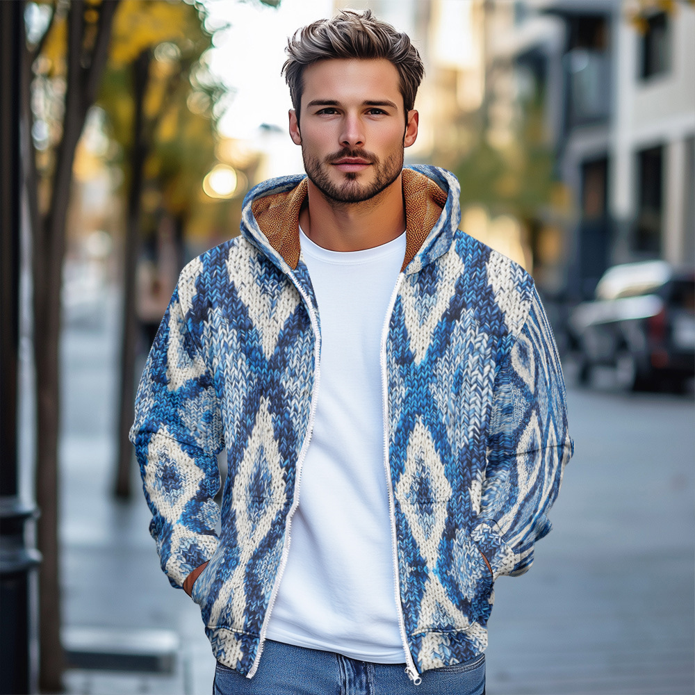 2024 otoño nuevo estilo chaqueta de manga larga a juego de colores para hombres vitalidad juvenil estilo universitario suéter con cremallera MF12