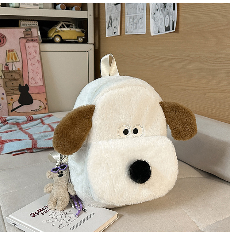 Mochila de peluche de dibujos animados, mochila de peluche de gran capacidad para estudiantes, mochila de clase, 2026 mochila de peluche de niña encantadora