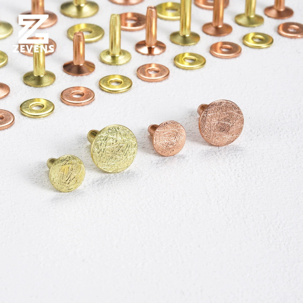 Сумка Yonggu на пояс с заклепками в американском стиле из красной меди с толстым узором и заклепками, кожаная сумка для ногтей DIY, металлические аксессуары