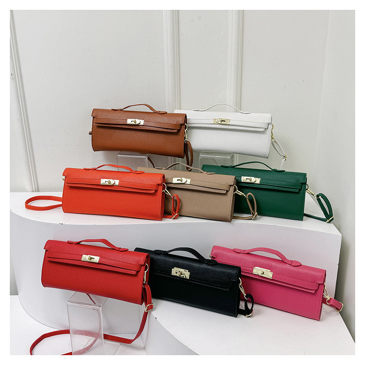 Cross-border Kelly Bag Handbag Women's 2025 New Clutch Bag Simple All-match Shoulder Crossbody Bag Commuter Small Square Bag Cross-border Kelly Bag Handbag Women's 2025 New Clutch Bag Simple All-match Shoulder Crossbody Bag Commuter Small Square Bag