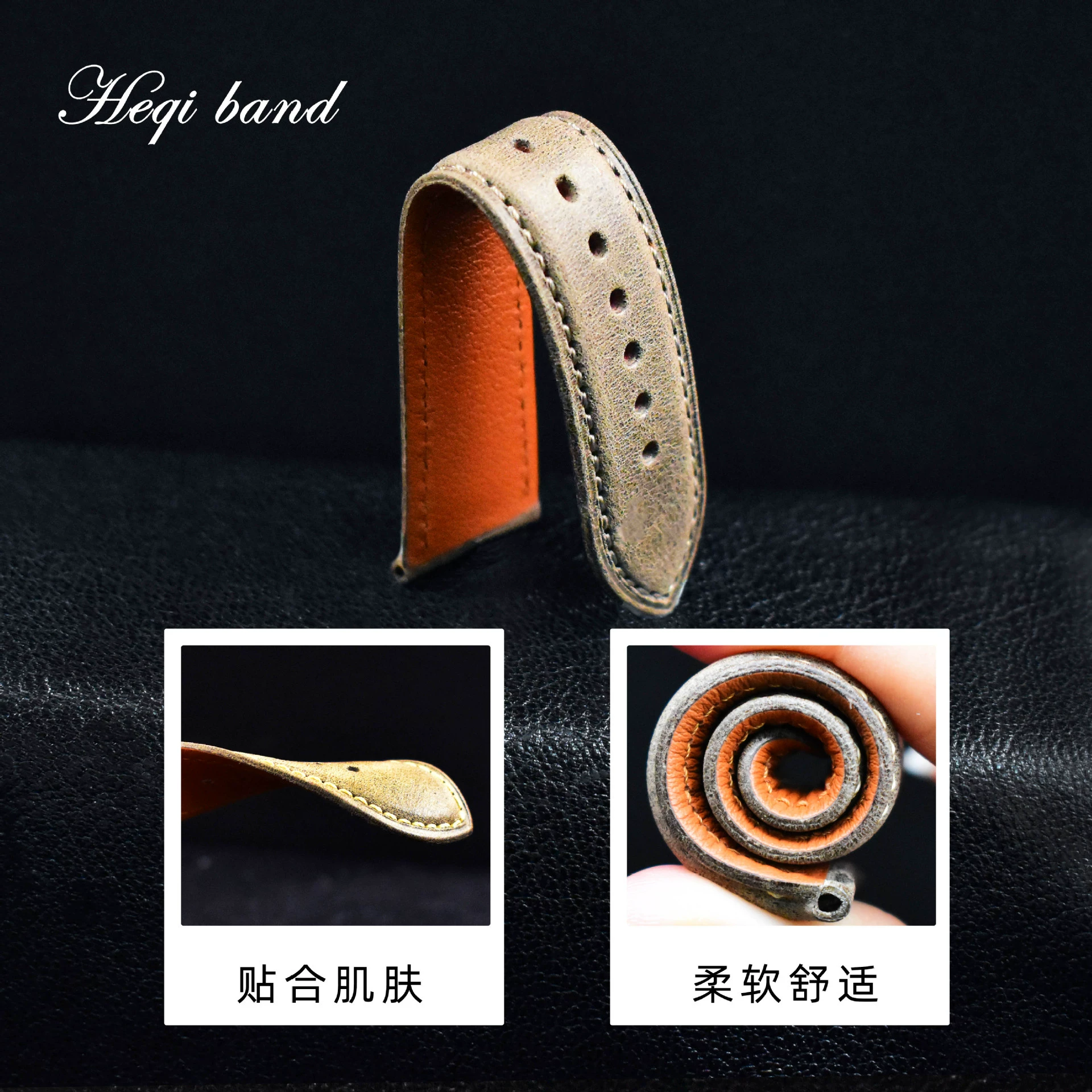 Кожаный элитный ремешок для часов, коровья кожа, Genuine leather