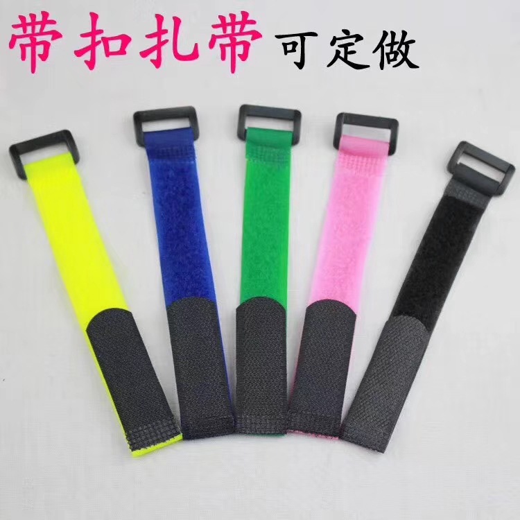 现货供应背对背数据线捆扎带，尼龙魔术贴扎带批发，厂家直销