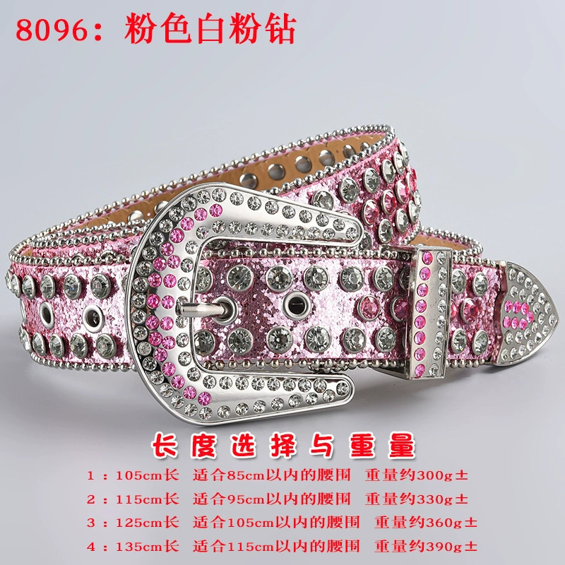Пояс 3 шт, пояс из акрилового страза в форме diamonds, панк стиль, длины 105–135 см