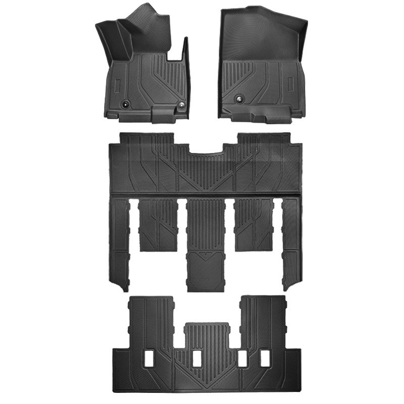 Aplicable a 24 tipos de Corea del Sur, Corea del Sur, Kia Carnival siete asientos 3D todo el tiempo material TPE en el extranjero almohadillas de pie de automóviles