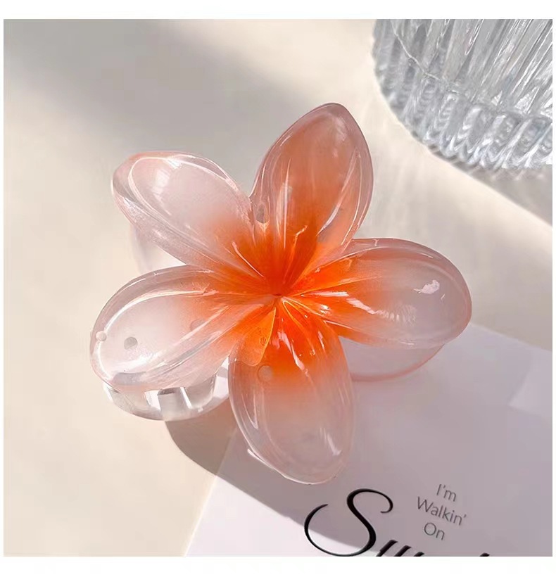 ビーチのリゾート風の卵の花のヘアピンの女性の後頭部の半分の髪のクリップの気質のサメのクリップの髪の飾り