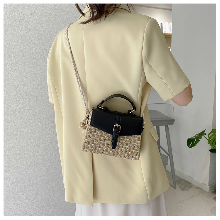 Korean Mini Casual Contrast Color Messenger Box Handbag Wholesale Nihaojewelry display picture 62