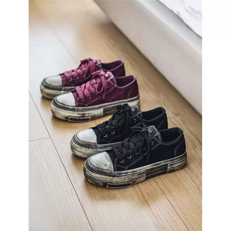 Мужские кеды на толстой подошве, новые осенние 2025 года, дышащие, универсальные, повседневные, ретро, в стиле «старая грязная обувь», кроссовки для мальчиков