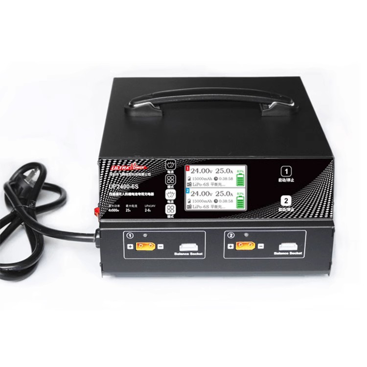 飞腾充电器UP2400W 植保机平衡充农业大功率锂电池 2 2-6S四路