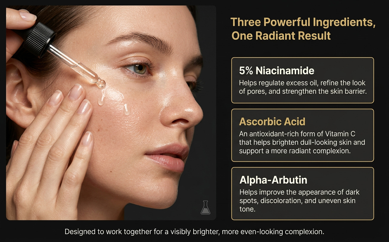 Cross-border Best Seller 5% Niacinamide Brightening Essence - Gentle Moisturizing Brightening Skin Essence Hydrating Soothing