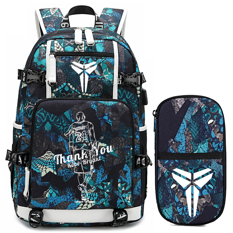 브라이언트의 등을 세트 블루 필통