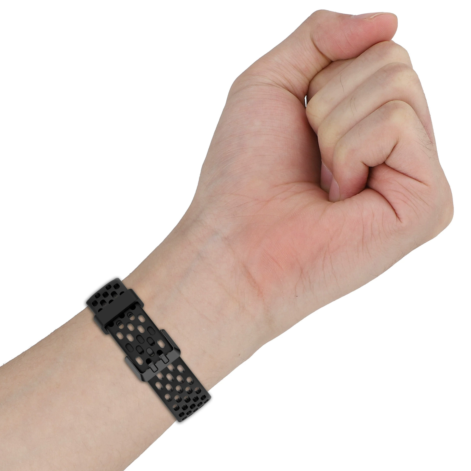 Compatible silicone strap for Samsung Galaxy Fit3 R390 FIT3 hole style mesh buckle strap