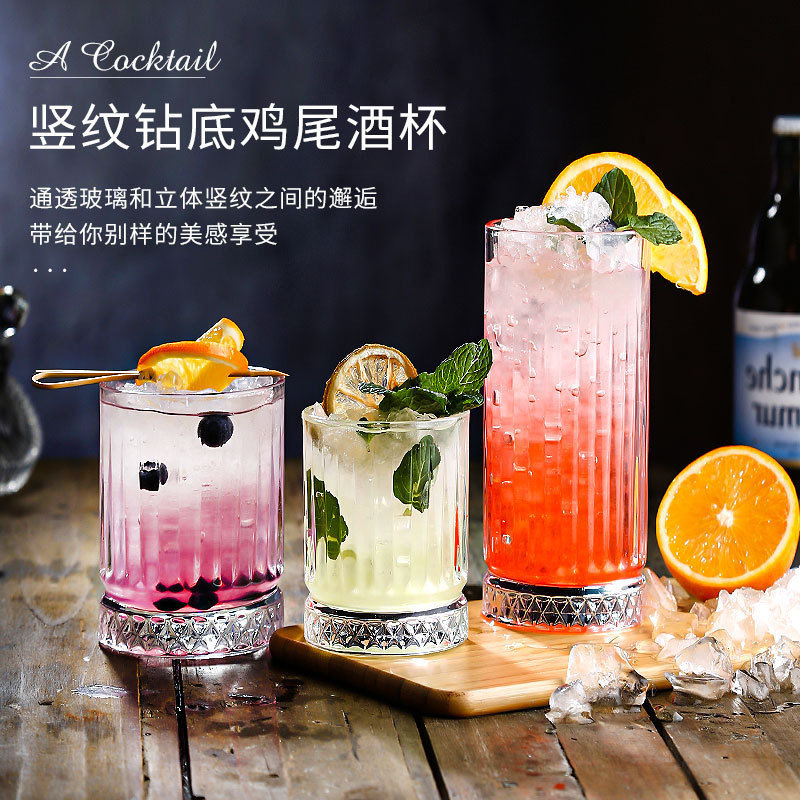 Copa de cristal de estilo europeo taza de vino del hogar copa de whisky taza de traje creativo grande cerveza vidrio espíritus vino conjunto