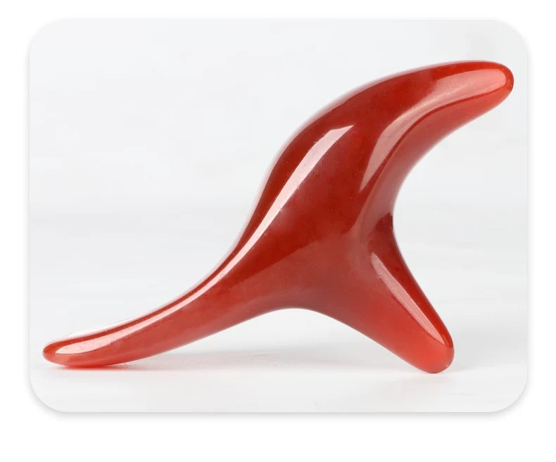 Sandalwood Triangle Bird Gua Sha Acupoint Massage Stick Full Body Facial Foot Tool Natural Resin preparation
