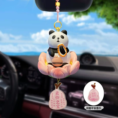 Orijinal Budda Lotus Ağac Balıq Panda Avtomobil Asqısı, Kapibara Bəzəyi