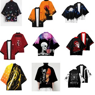 New Hot-Selling New Cos Japanese Comic Cape Collection Series 3D Digital Printing Casual Cardigan Five-Quarter Sleeve Cape