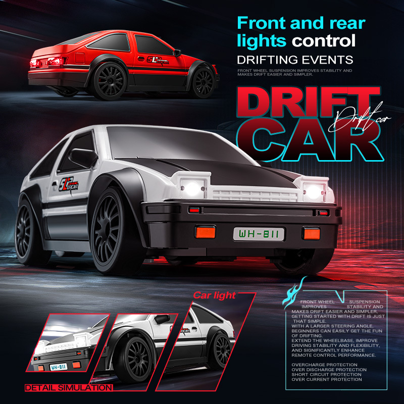 (Cross-border trading), four wheel drive drift car, toy car, stunt car for boys, car model, racing car, scale 1:24, remote control 2