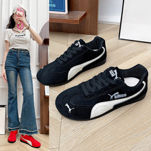 欧洲站徳训鞋秋季新款复古百搭运动外穿软底防滑学生休闲阿甘鞋女