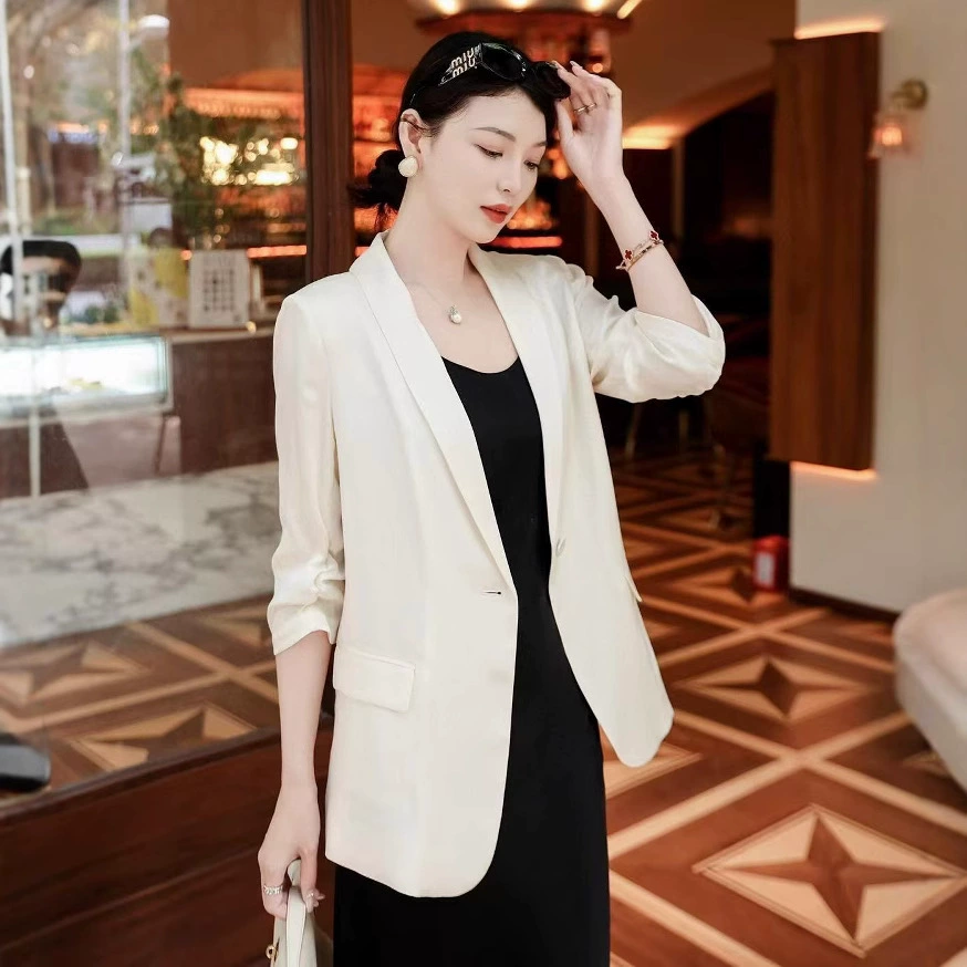 Медь летний модный классический пиджак-жакет для отдыха, подтяжка, slim fit