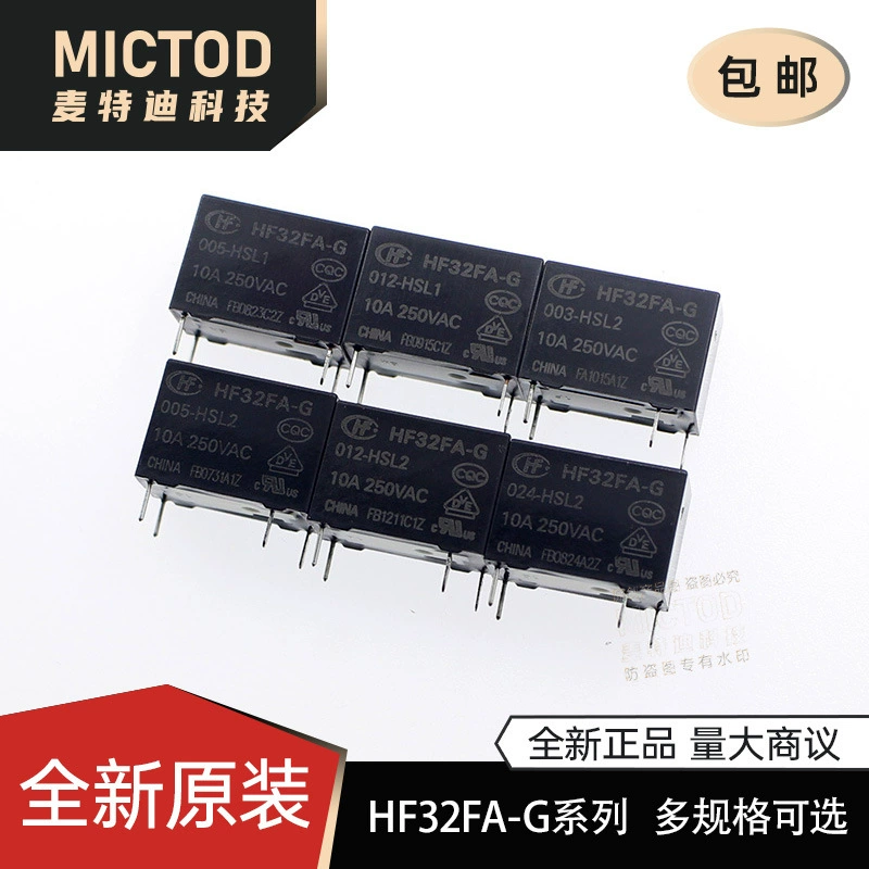 HF32FA-G/003 005 012 024-HSL1-HSL2 10A нормально разомкнутое оригинальное реле Hongfa 12 В
