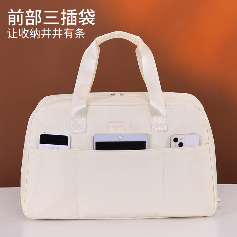 Nuevo producto transfronterizo, bolsa de viaje de expansión de gran capacidad de sensación de alta calidad, bolsa de gimnasio de yoga, bolsa de ejercicio, bolsa de equipaje de viaje de corta distancia image 4
