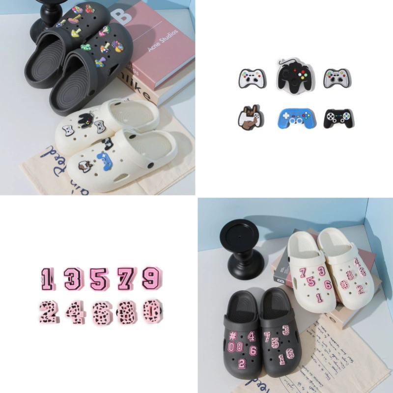 Креативные милые аксессуары для обуви с цветочными отверстиями, мультяшные трансграничные новые аксессуары для обуви, персонализированное украшение, съемные оптовые пряжки для обуви