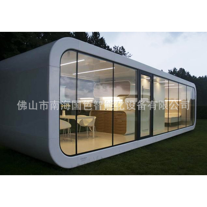 Pabellón móvil para fumadores, restaurante móvil, playa al aire libre, cabina de manzana, campamento, equipo profesional de diseño de cápsula espacial