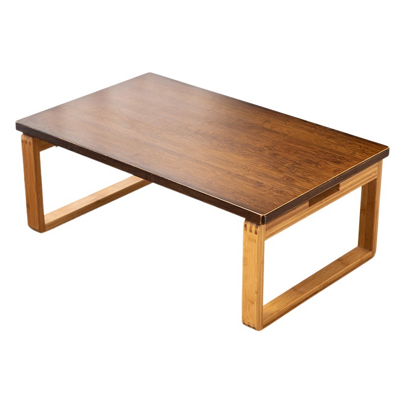 Estilo japonés y sala de mesa y silla combinación madera maciza tatami plegable ventana pequeña mesa de té Zen balcón mesa de té