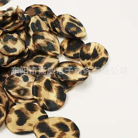 Leopard Print Cross-Border Faux Burnt-Edge Petals DIY Home Decoration Wedding Hand-Tossed Flowers Dried Flowers Artificial Roses Wholesale
