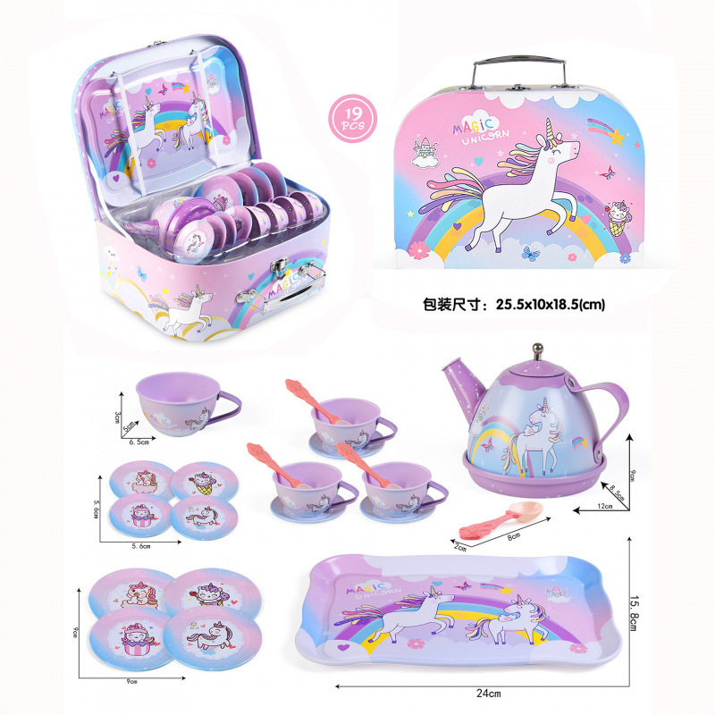 [휴대용 선물박스] 양철 유니콘 애프터눈 티 M8067