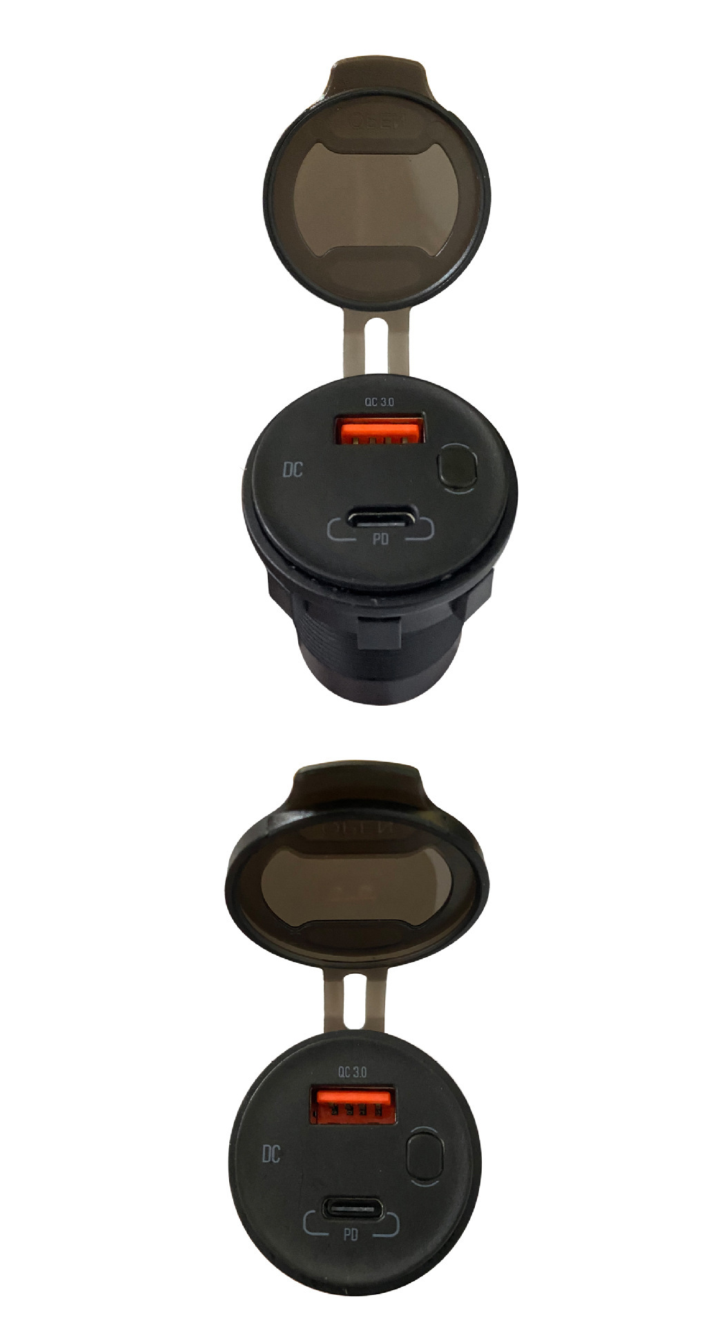 Cross-Border New Model Car, Motorcycle, and Ship Vehicle Charger with Fast Charging Qc3.0+Pd Port, New Vehicle Charger