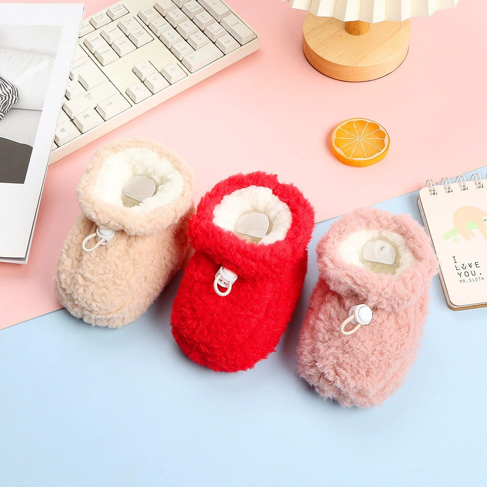 Зимние утепленные детские сапоги на флисовой подкладке с мягкой подошвой, теплые высокие сапоги для мальчиков и девочек, обувь для малышей, детские хлопковые сапоги.