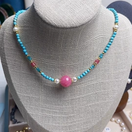 项链;锁骨链;天然珍珠项饰