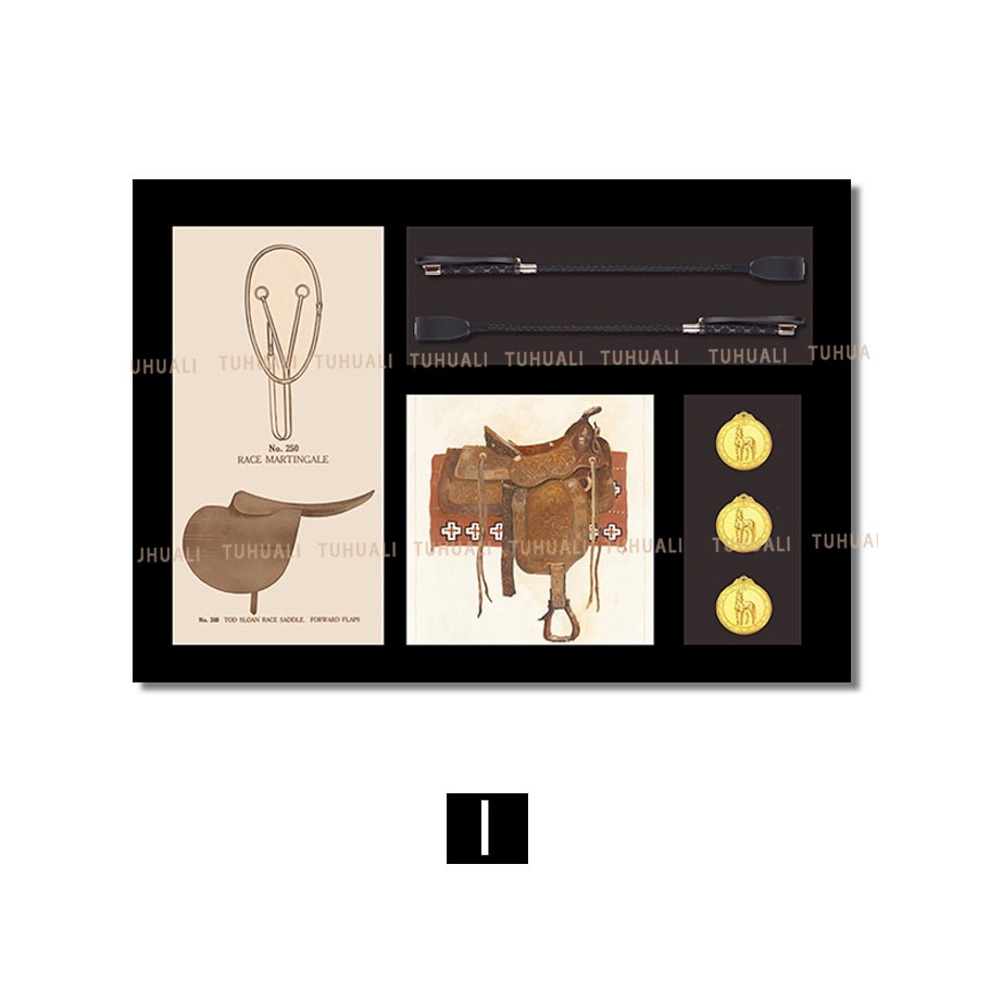 Pintura decorativa ecuestre, pintura de instalación tridimensional, pasillo de entrada, proyecto de hotel, pintura colgante estilo caballo, mural de arte creativo