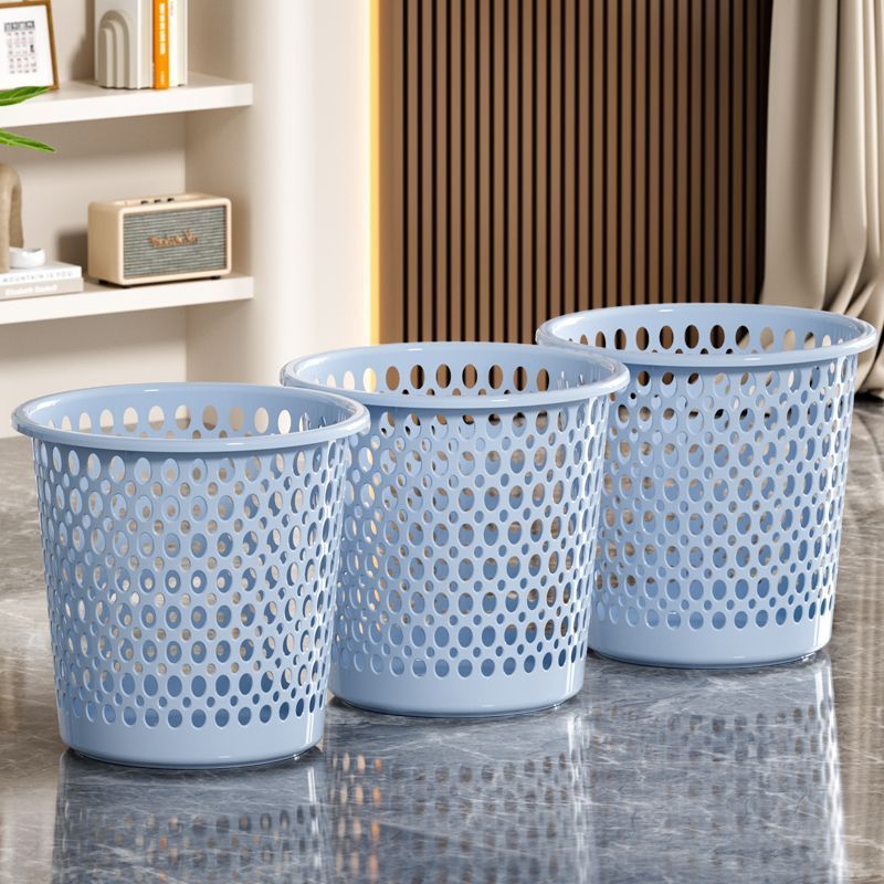 Cesta de almacenamiento hueca pequeña gran capacidad a prueba de fugas a prueba de olor canasta de papel de cocina doméstica sala de estar gruesa basura grande al por mayor