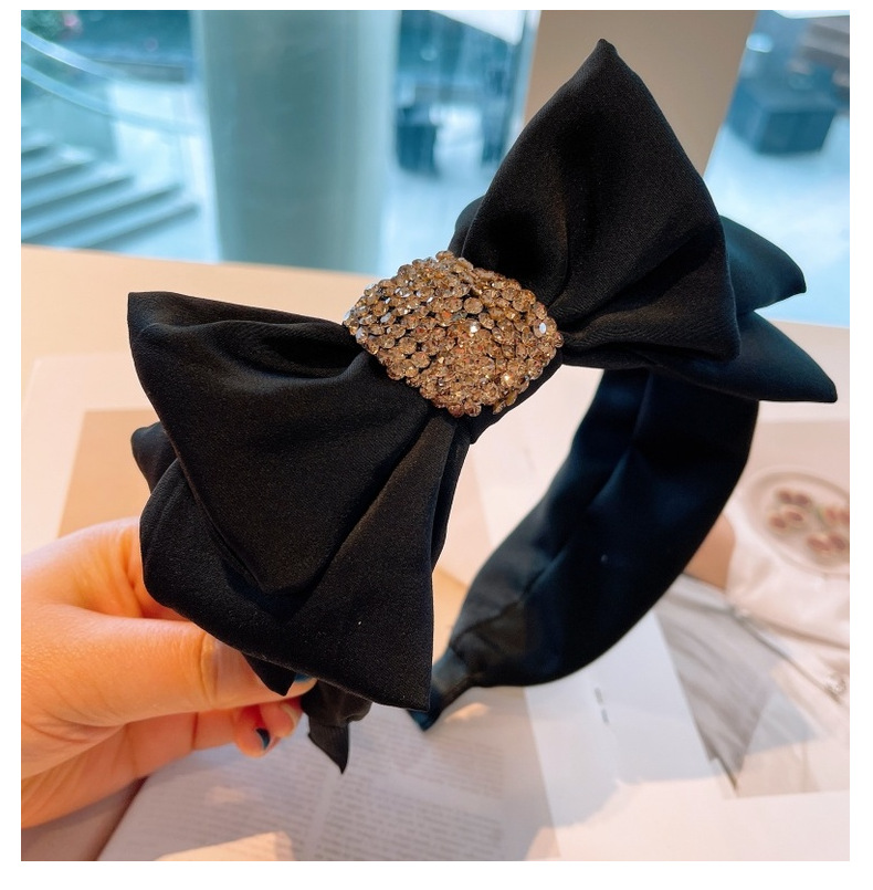 Retro Diamond Bow Headband display picture 6