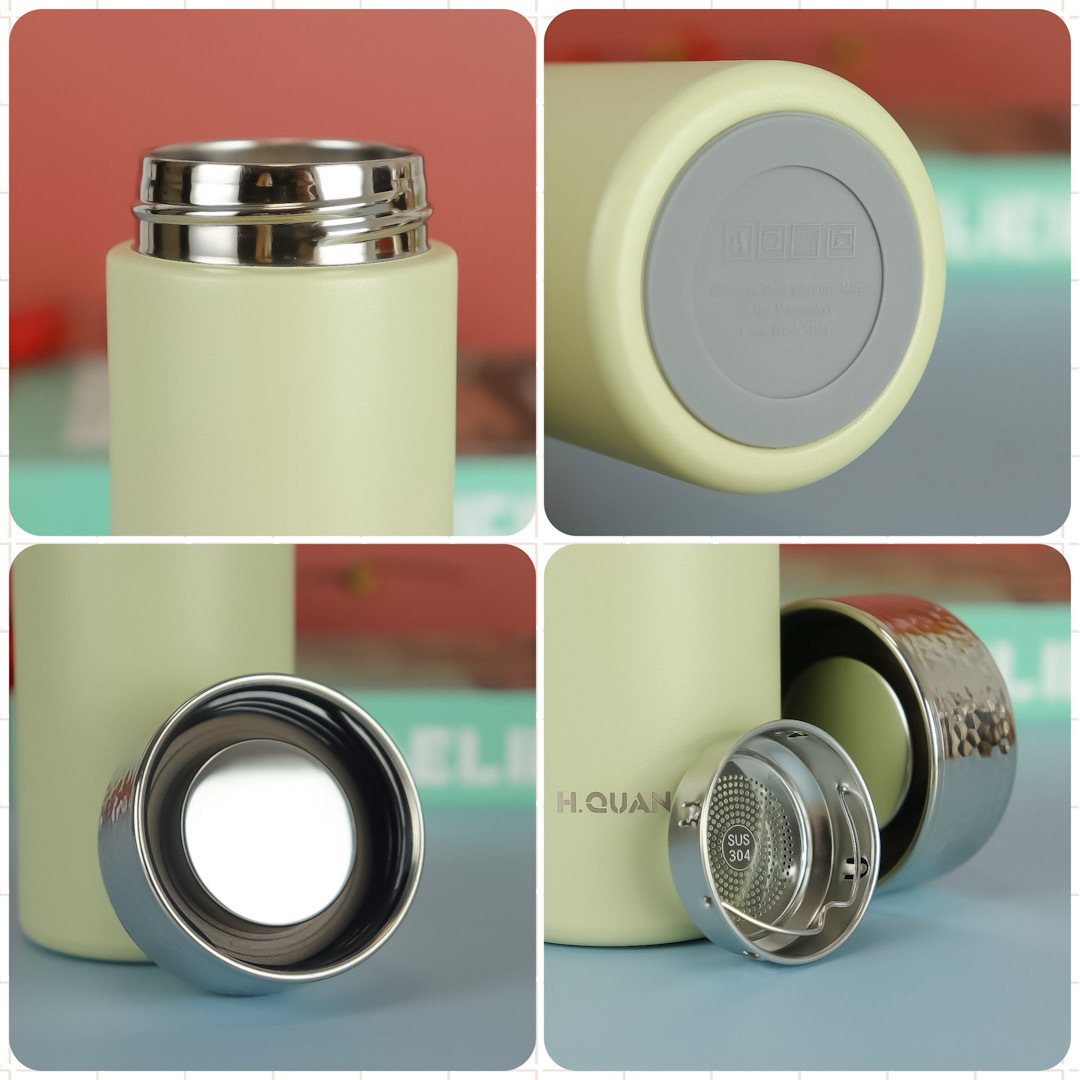 Small glass stainless steel