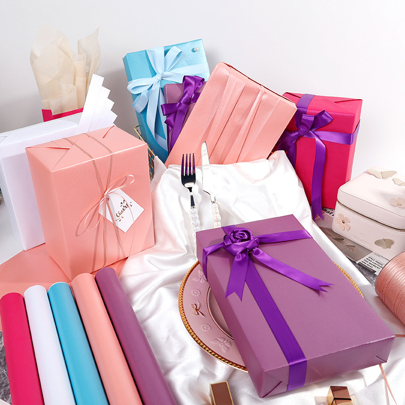 Papel perlado, papel de embalaje de lujo ligero viento, embalaje de regalo de alta calidad, papel de embalaje de flores, papel de embalaje de ramo de material