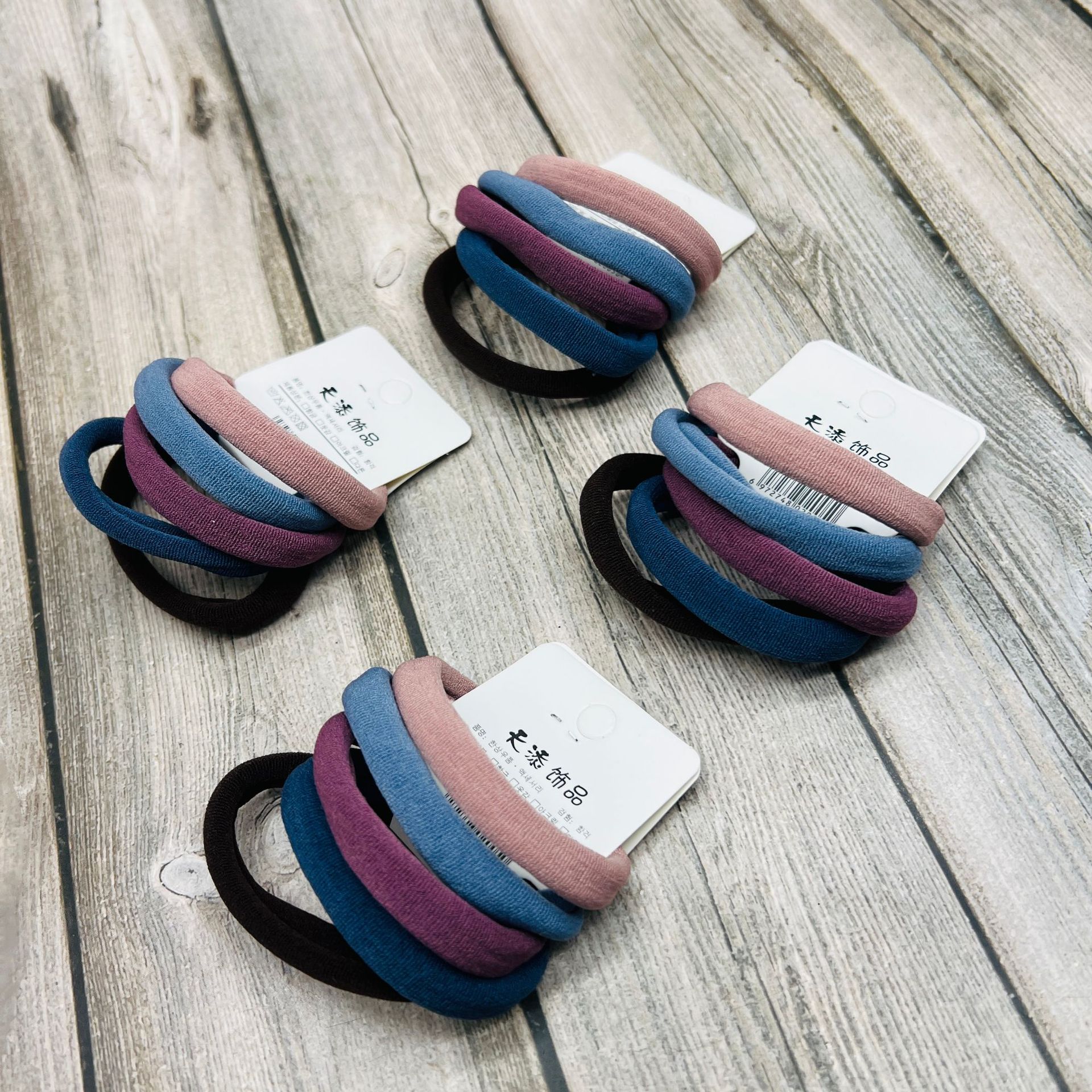 Gomas para el pelo coreanas – alta elasticidad, 8 unidades por pack, calidad económica