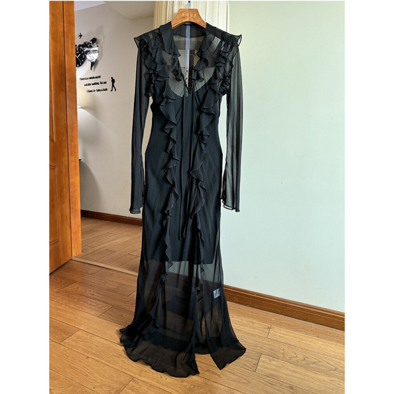 Autumn elegant women's sexy dress