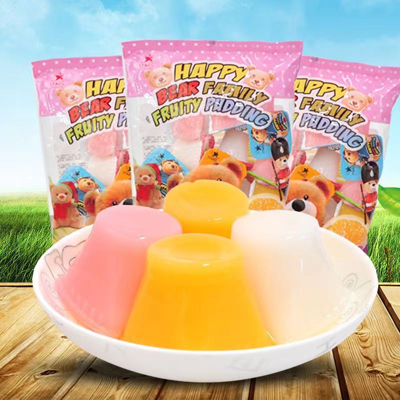 Star Joy Bear Family Jelly 568g Bagged Mango Pomelo Fruit Flavor Jelly for Children Leisure Summer Snacks