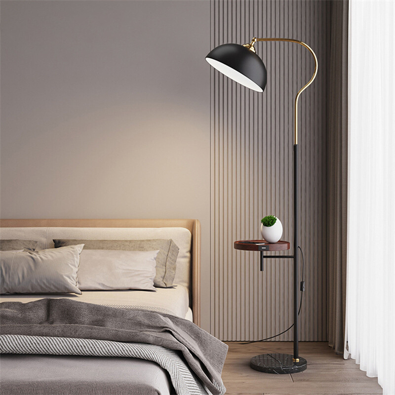 Living Room Floor Lamp Nordic Light Luxury Bedroom Bedside Lamp Sofa Side Storage Integrated Intelligent Wireless Recharging Vertical Table Lamp Living Room Floor Lamp Nordic Light Luxury Bedroom Bedside Lamp Sofa Side Storage Integrated Intelligent Wireless Recharging Vertical Table Lamp