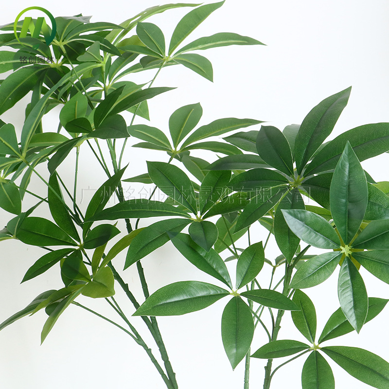 Simulación de árbol de la fortuna Simulación de plantas verdes en macetas con macetas Decoración del hogar Paisajismo Árbol de la fortuna Plantas verdes falsas Bonsai de la suerte